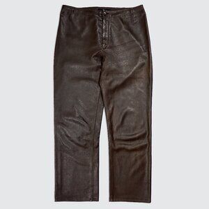 Y's Yohji Yamamoto Leather Pants/ Made in Japan/ 32"
